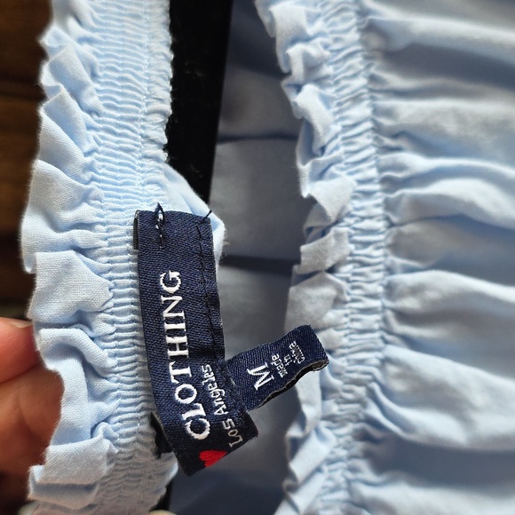 One Clothing Sky Blue Embroidered Blouse - Picture 3 of 5